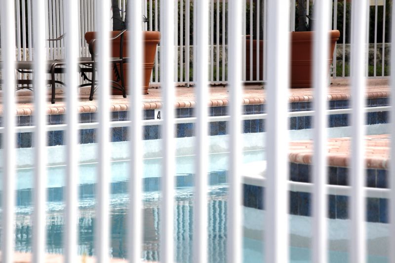 Safety Pool Fence Installation detail